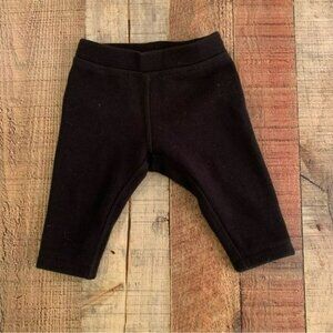 Primary baby size 3-6M black fleece lined warm pants
